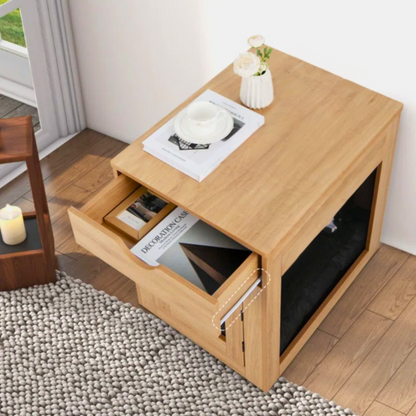 Corner Dog Crate Table