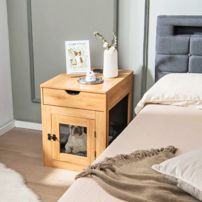 Corner Dog Crate Table