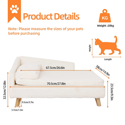 BINGOPAW L Shape Dog Sofa Bed