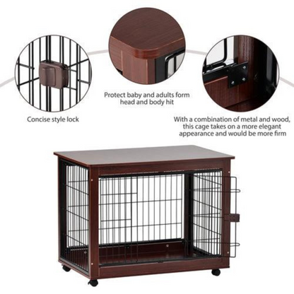 Sorrel Wooden Dog Crate