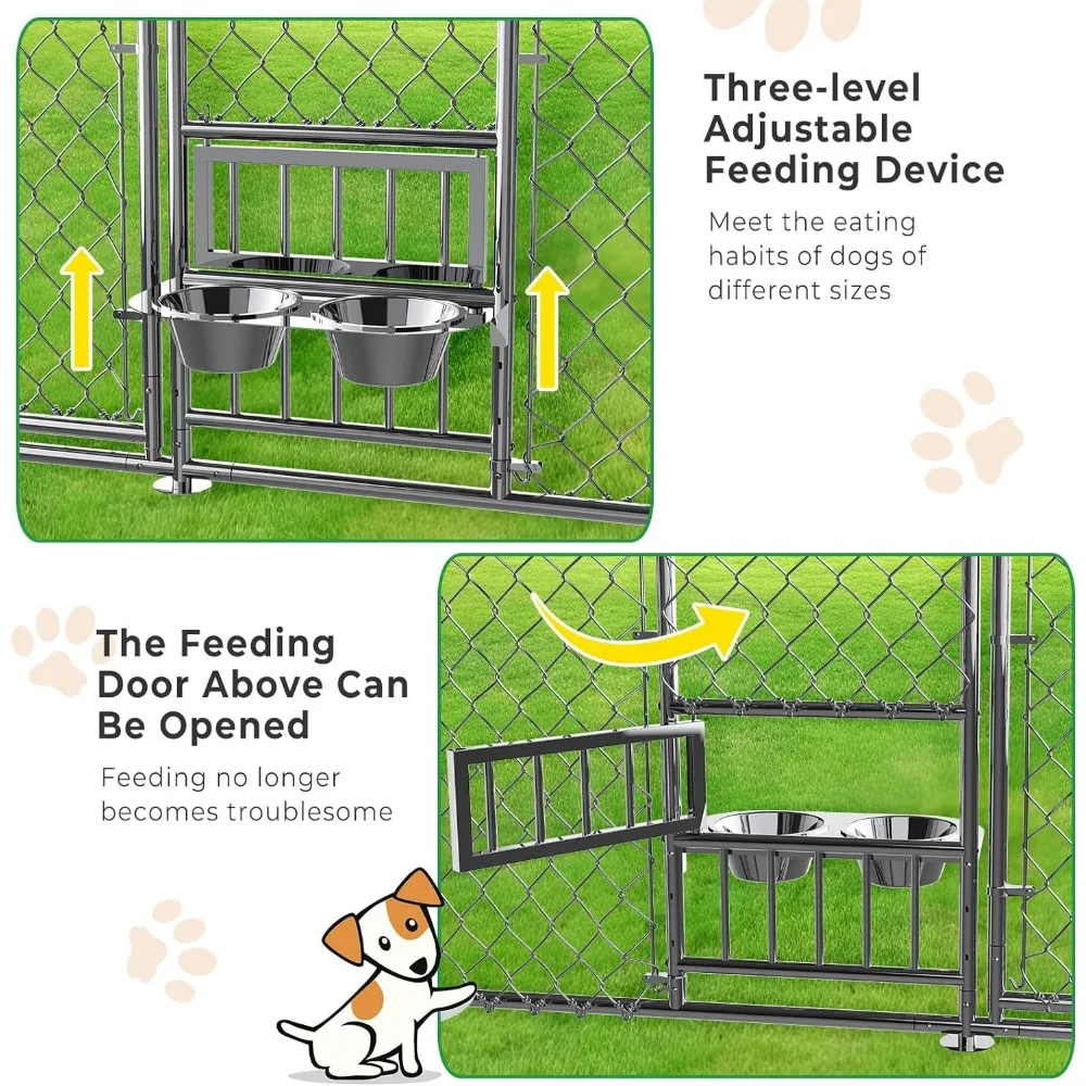 SunnyPaws Outdoor Dog House and Run