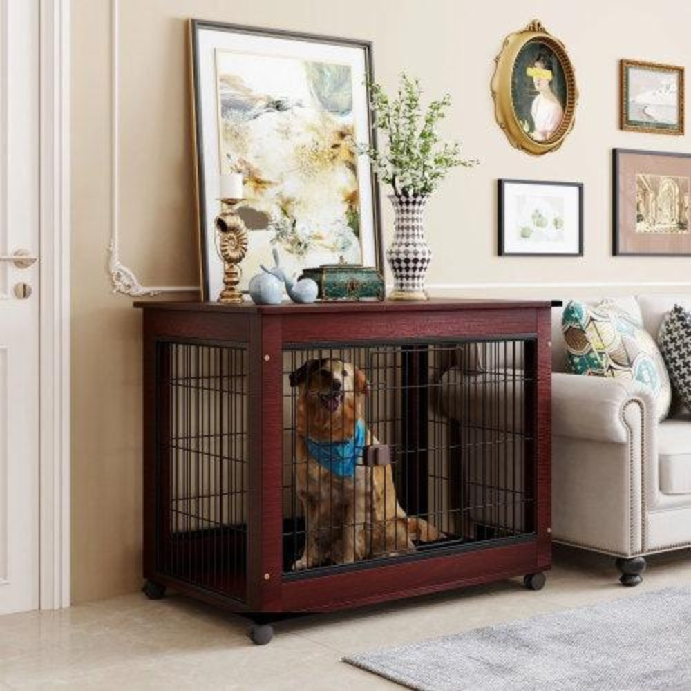 Sorrel Wooden Dog Crate