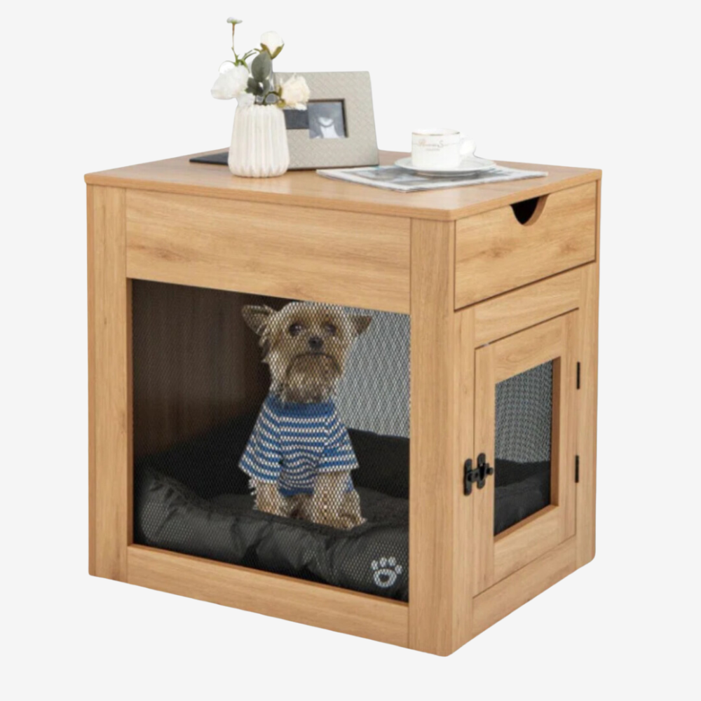 Corner Dog Crate Table