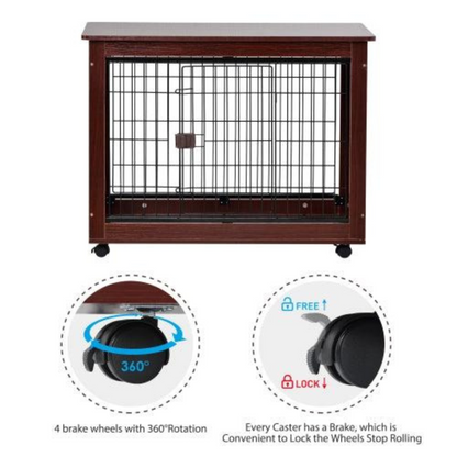 Sorrel Wooden Dog Crate