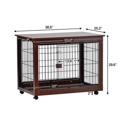 Sorrel Wooden Dog Crate